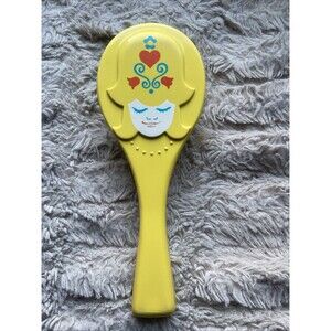 Vintage Stanley Thats My Girl Hair Brush Yellow Pearlescent Nylon Bristle Retro